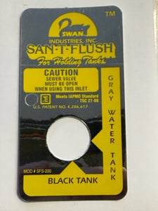 Replacement San-T-Flush Sticker