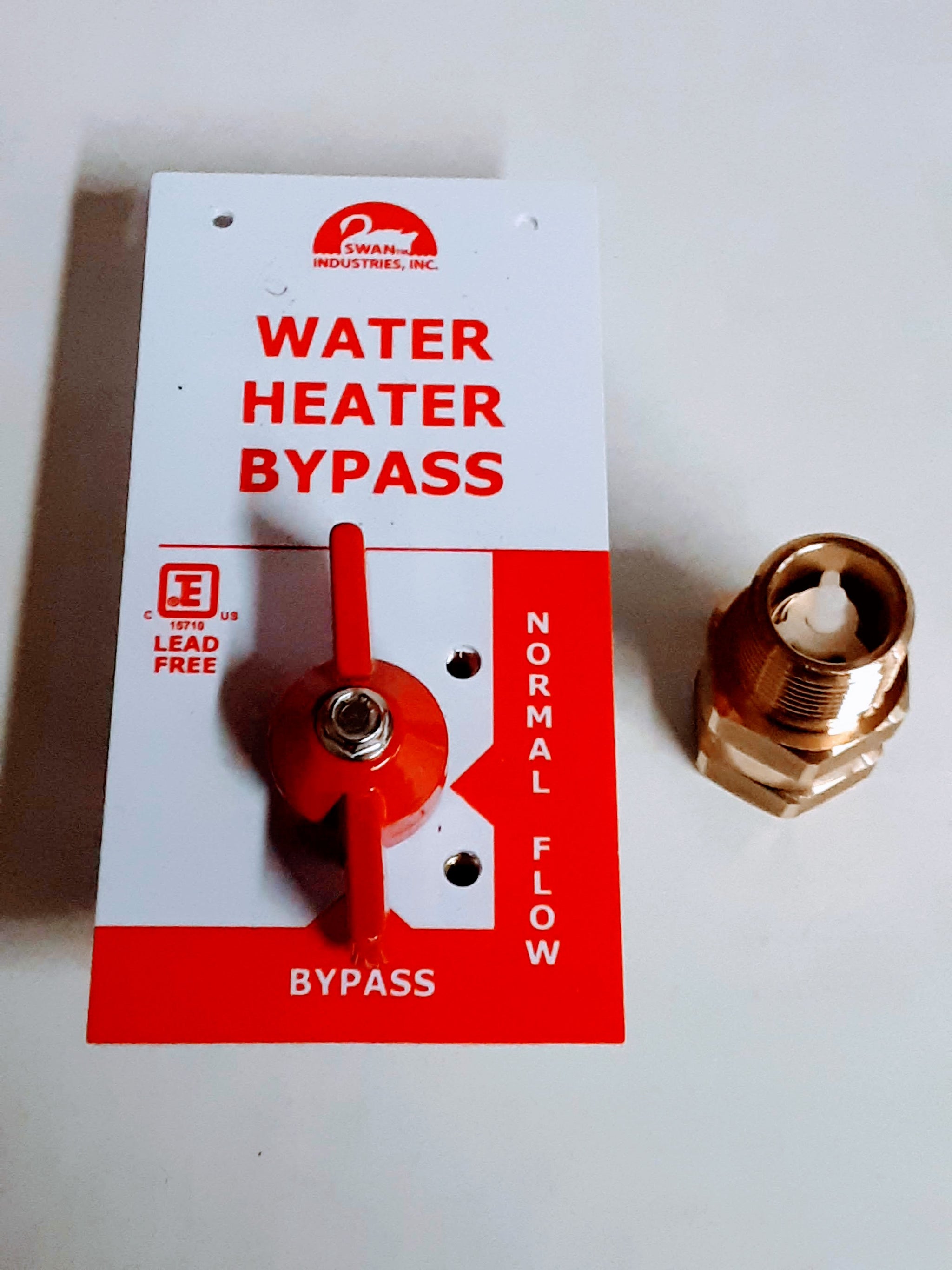 RMV336AKB Manual Water Heater Bypass Kit With Brass Check Valve
