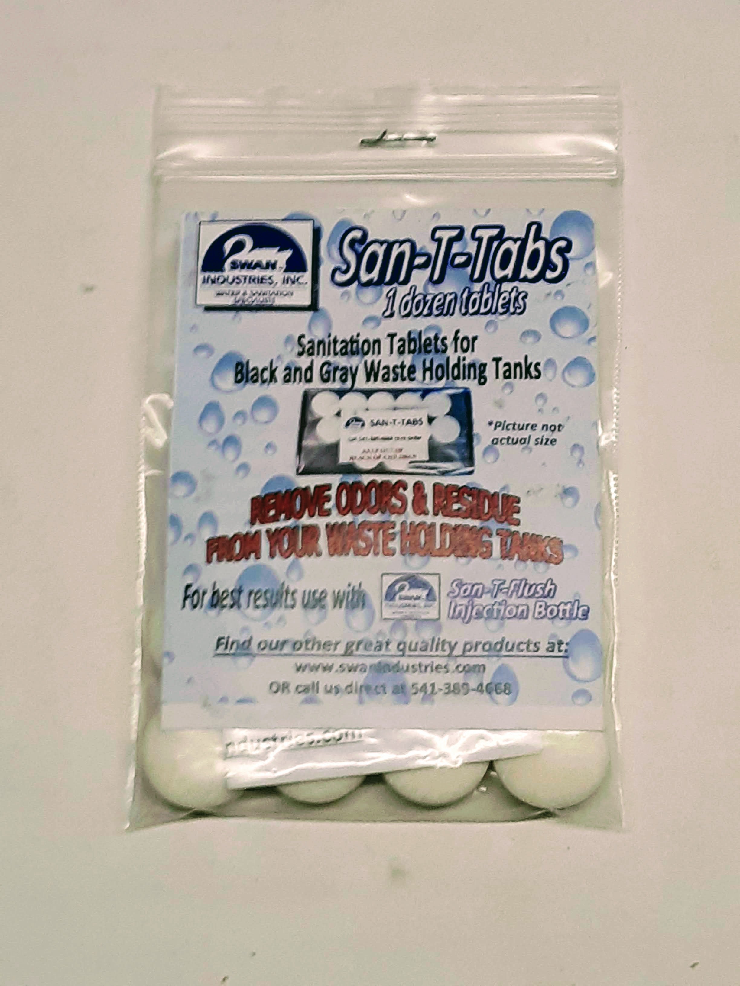 SAN-T-BOTTLE With 1 Dozen San-T-Tabs / New In Package - For San-T-Flush